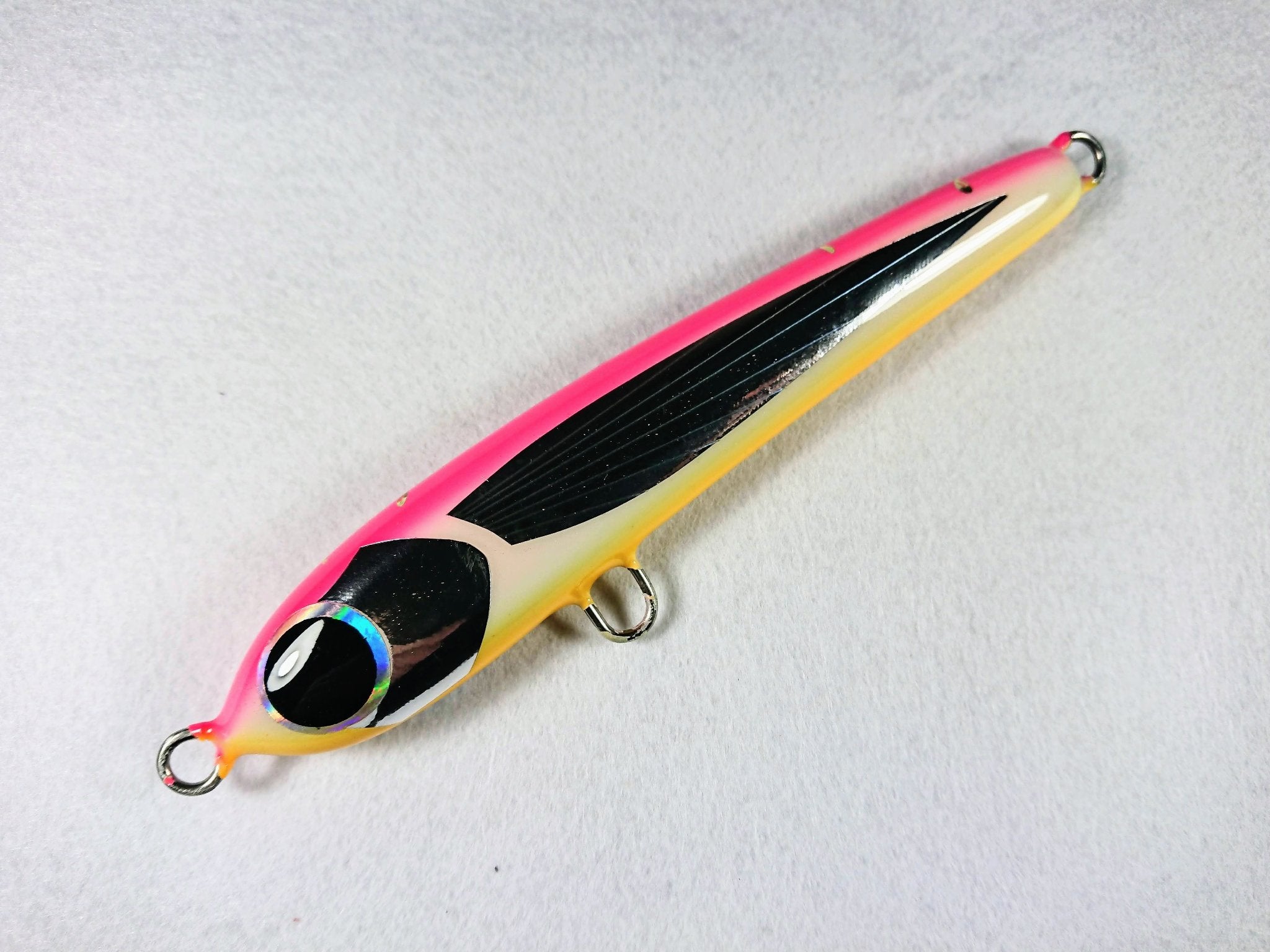 Brightskyshop Glow Pink Fly Fish 200 Topwater Stickbait