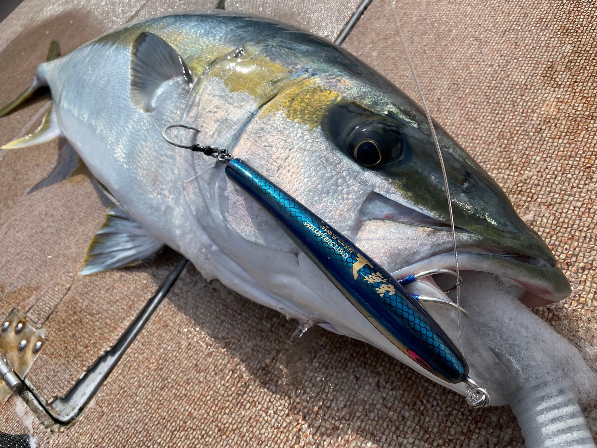 Nature Boys Umitsubame 185F Topwater Stickbait UV Lime Chart Back