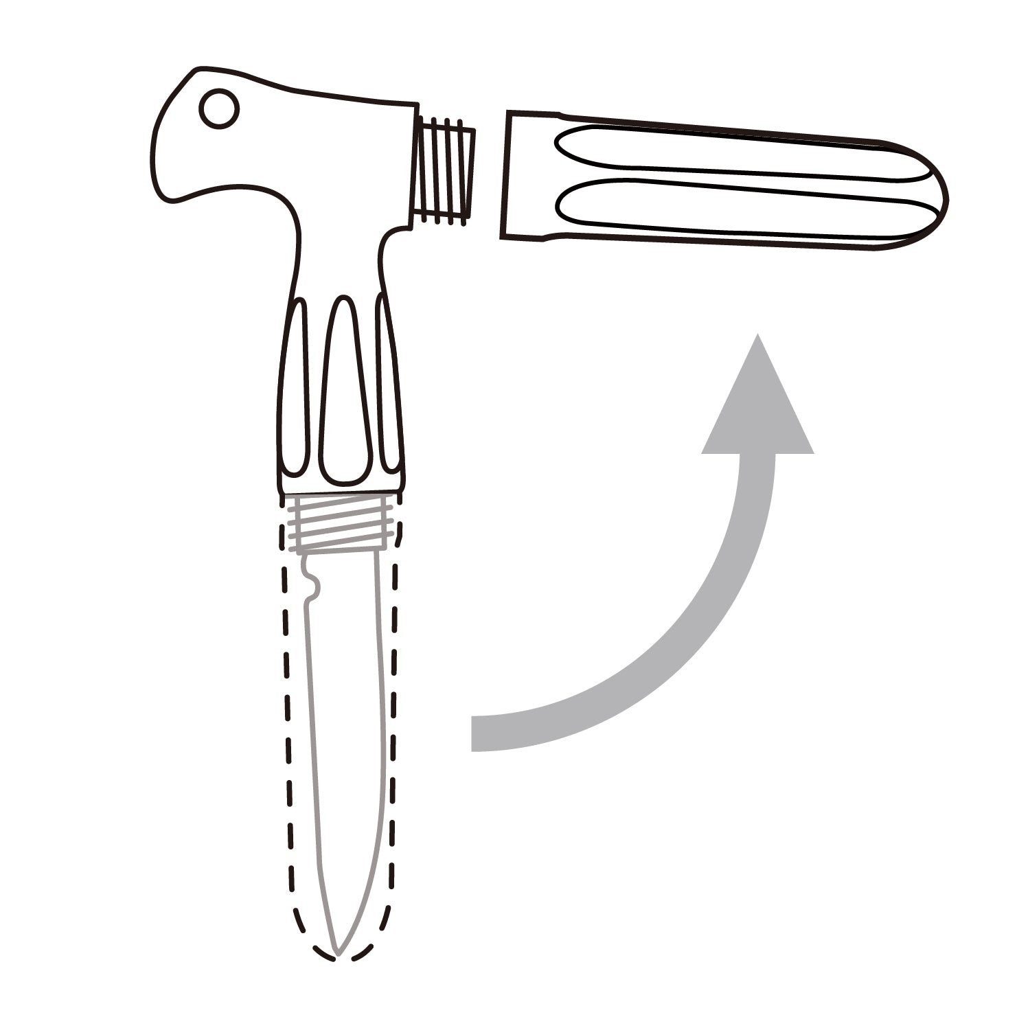 Daiichiseiko MC T HANDLE KNIFE #70 Iki Jime Fish Knife