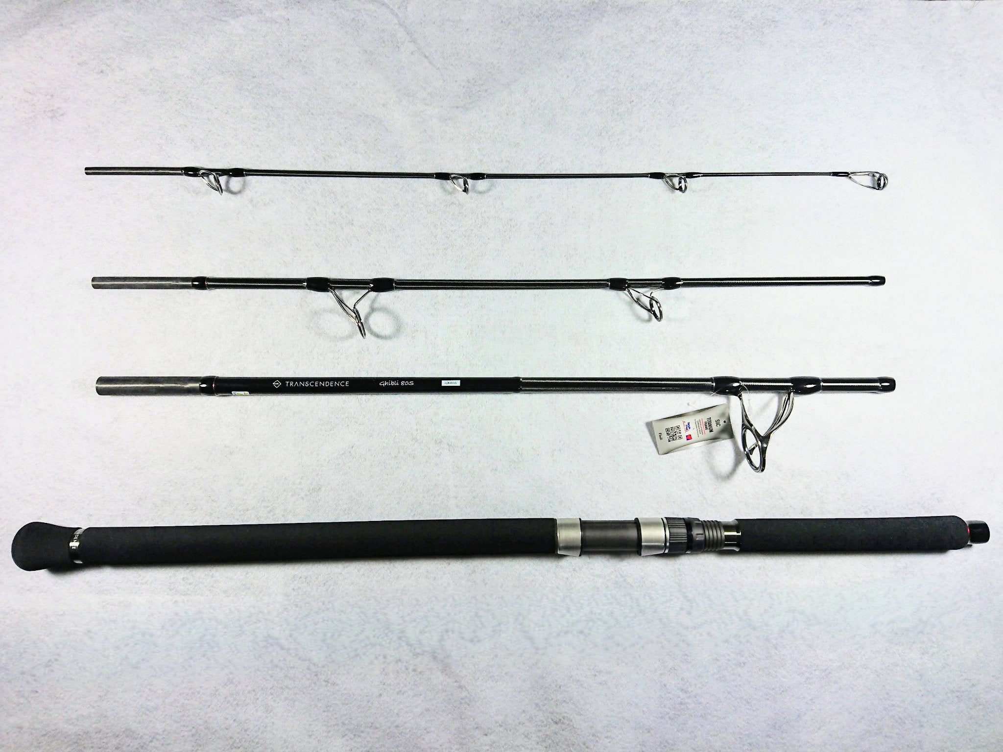 Ghiblis Travel Topwater Rod in 4 sections top view
