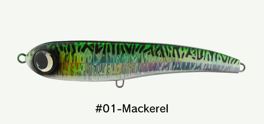 Fishing lure with 'LALA PEN' branding on a white background #01-Mackerel
